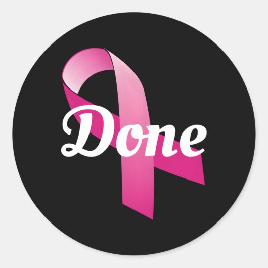 Laatste dag van chemochemotherapie Stralingskanker Ronde Sticker (Voorkant)