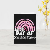 Laatste dag van de bestraling Borstkanker Overleve Kaart (Gele Bloem)