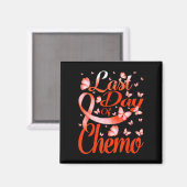 Laatste dag van de chemoleukemie Bewustvlinder Magneet (Voorkant / Achterkant)