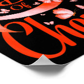 Laatste dag van de chemoleukemie Bewustvlinder Poster (Hoek)