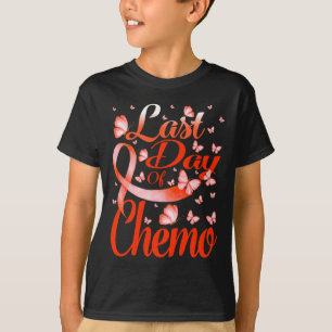 Laatste dag van de chemoleukemie Bewustvlinder T-shirt