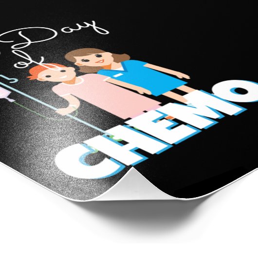 Laatste dag van de chemoziekte foto afdruk (Hoek)