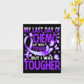 Laatste dag van de dag chemo fibromyalgie bewustzi kaart (Gele Bloem)