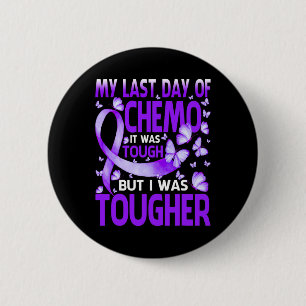 Laatste dag van de dag chemo fibromyalgie bewustzi ronde button 5,7 cm