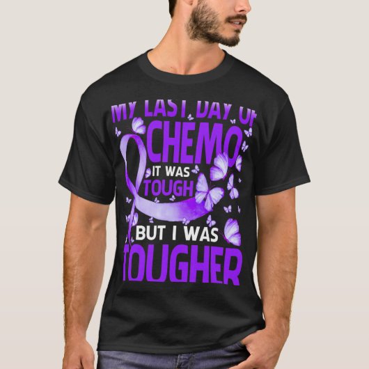 Laatste dag van de dag chemo fibromyalgie bewustzi t-shirt (Voorkant)