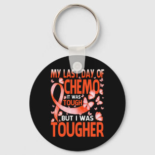Laatste dag van de dag Chemo Leukemie Awareness Bu Sleutelhanger