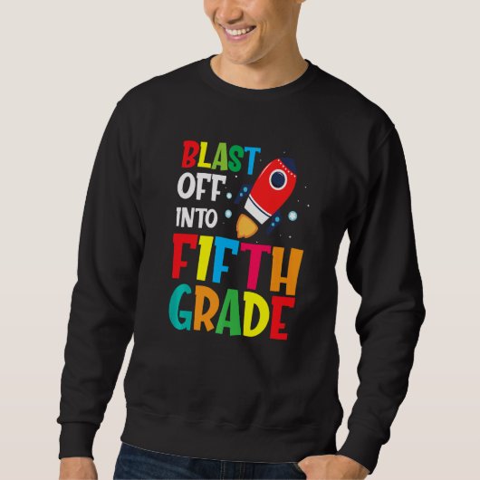 Laatste dag van de eerste schooldag in 5e graad va trui (Voorkant)