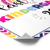 Laatste dag van de kleuterschool foto prop teken poster (Hoek)