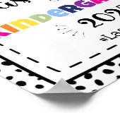 Laatste dag van de kleuterschool foto prop teken poster (Hoek)