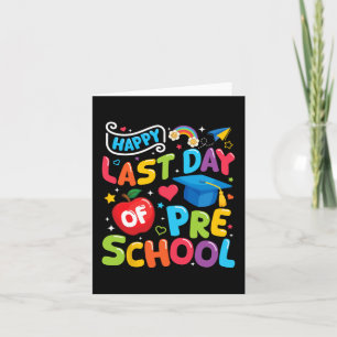 Laatste dag van de kleuterschool Pre-k leerkracht  Kaart