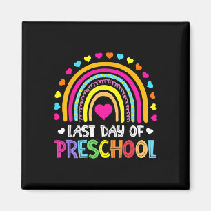 Laatste dag van de kleuterschool Rainbow Afstudere Magneet