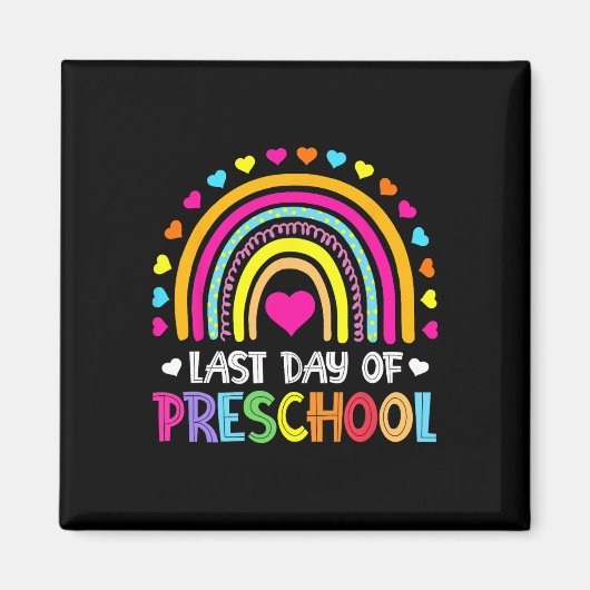 Laatste dag van de kleuterschool Rainbow Afstudere Magneet (Voorkant)