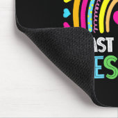 Laatste dag van de kleuterschool Rainbow Afstudere Muismat (Hoek)