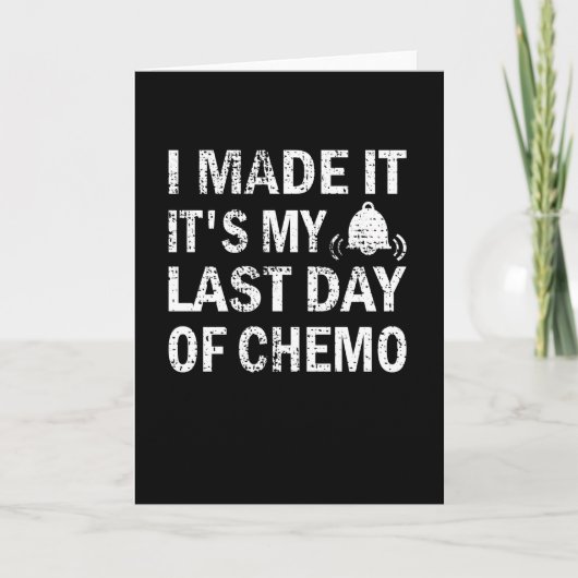 Laatste dag van de overleving door chemokarcinoom  kaart (Voorkant)