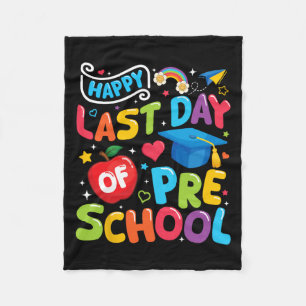 Laatste Dag Van De Preschool Pre-k Leraar Student Fleece Deken