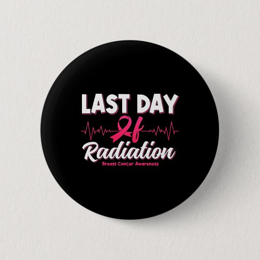 Laatste dag van de Radiatie Ronde Button 5,7 Cm (Voorkant)
