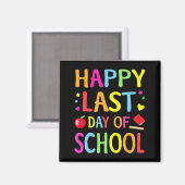 Laatste dag van de school Grappig einde van het ja Magneet (Voorkant / Achterkant)
