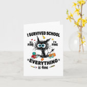 Laatste dag van de school kaart (Gele Bloem)