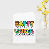 Laatste dag van de school leraar student Afstudere Kaart (Gele Bloem)