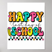 Laatste dag van de school leraar student Afstudere Poster (Voorkant)