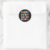Laatste dag van de school leraar student Afstudere Ronde Sticker (Tas)