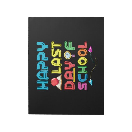 Laatste dag van de school notitieblok (Linkerzijde)