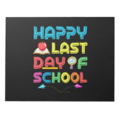 Laatste dag van de school notitieblok (Voorkant)