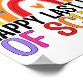 Laatste dag van de school Rainbow Leraar Student E Poster (Hoek)