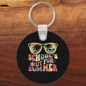 Laatste dag van de school Retro leraar school # 39 Sleutelhanger (Voorkant)