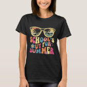 Laatste dag van de school Retro leraar school # 39 T-shirt (Voorkant)