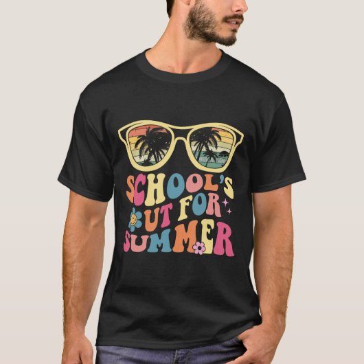 Laatste dag van de school Retro leraar school # 39 T-shirt (Voorkant)