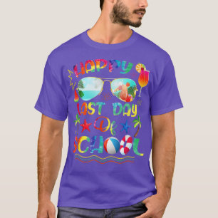 Laatste dag van de school voor leraar buiten diens t-shirt
