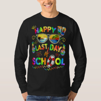 Laatste dag van de school voor leraar buiten diens t-shirt