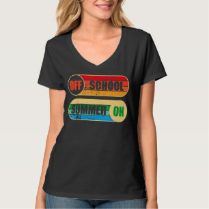 Laatste dag van de school voor leraren buiten de s t-shirt