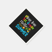 Laatste dag van de schooldag, dag 1 Hallo zomer Servet (Hoek)