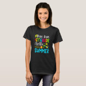 Laatste dag van de schooldag, dag van de eerste kl t-shirt (Voorkant volledig)