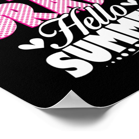 Laatste dag van de schooldag, dag van de zesde kla poster (Hoek)