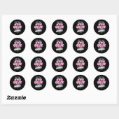 Laatste dag van de schooldag, dag van de zesde kla ronde sticker (Vel)