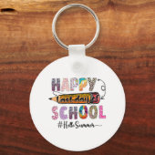 Laatste dag van de schoolleraar Kinder Afstuderen Sleutelhanger (Voorkant)