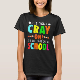 Laatste dag van de schoolonderwijzer Kinder Kinder T-shirt