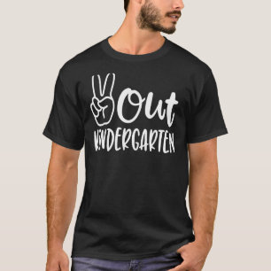 Laatste dag van de schoolvrede in de kleuterschool t-shirt