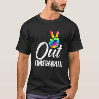Laatste dag van de schoolvrede in de kleuterschool t-shirt