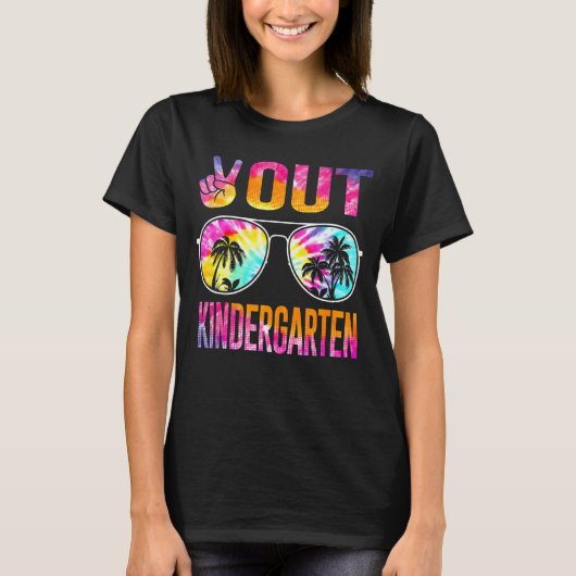Laatste dag van de schoolvrede in de kleuterschool t-shirt (Voorkant)