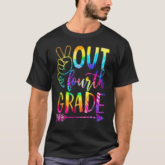 Laatste dag van de vrede op school in de vierde kl t-shirt (Voorkant)