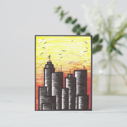 Laatste dag van een stervende stad Briefkaarten (Staand voorkant)