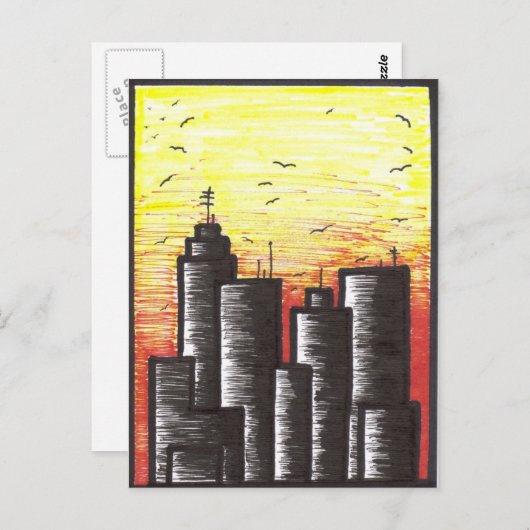 Laatste dag van een stervende stad Briefkaarten (Voorkant / Achterkant)