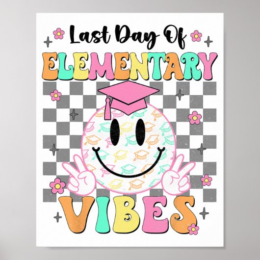 Laatste dag van Elementary Afstuderen Meisjes Haar Poster (Voorkant)