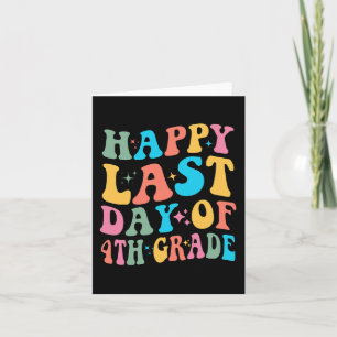 Laatste Dag Van Groep 6 Laatste Schooldag Groovy Kaart