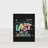 Laatste dag van het Afstuderen op school we out zo Kaart (Voorkant)