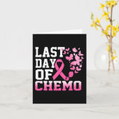 Laatste dag van het chemoroze borstkankerbewustzij kaart (Gele Bloem)